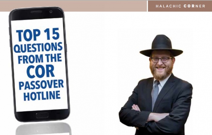 Top 15 Questions From The Cor Passover Hotline (2018) Title Image