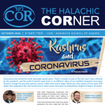 Halachic Corner Magazine 2020 Title Image