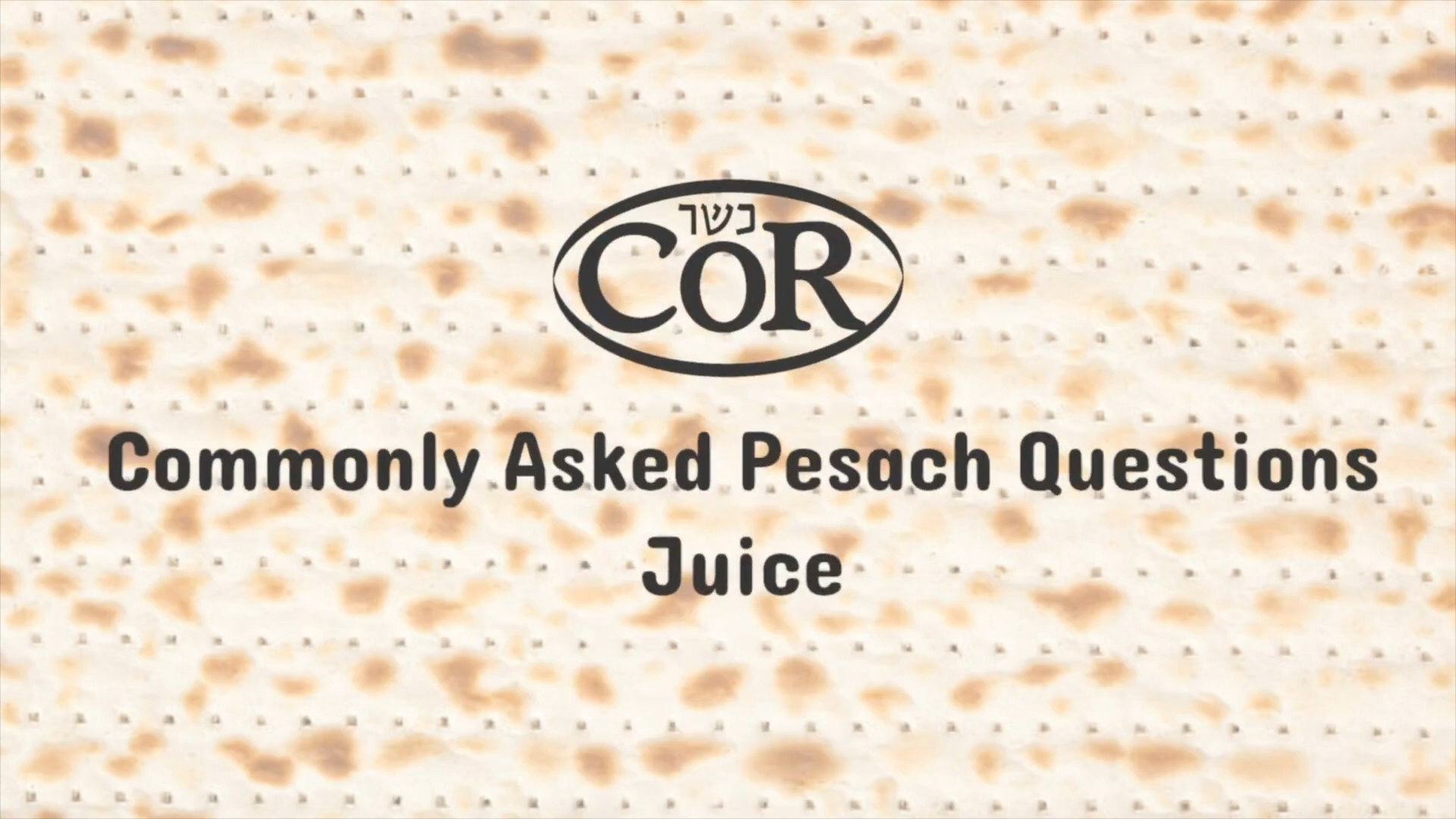 Frequently Asked Passover Questions Orange Juice
