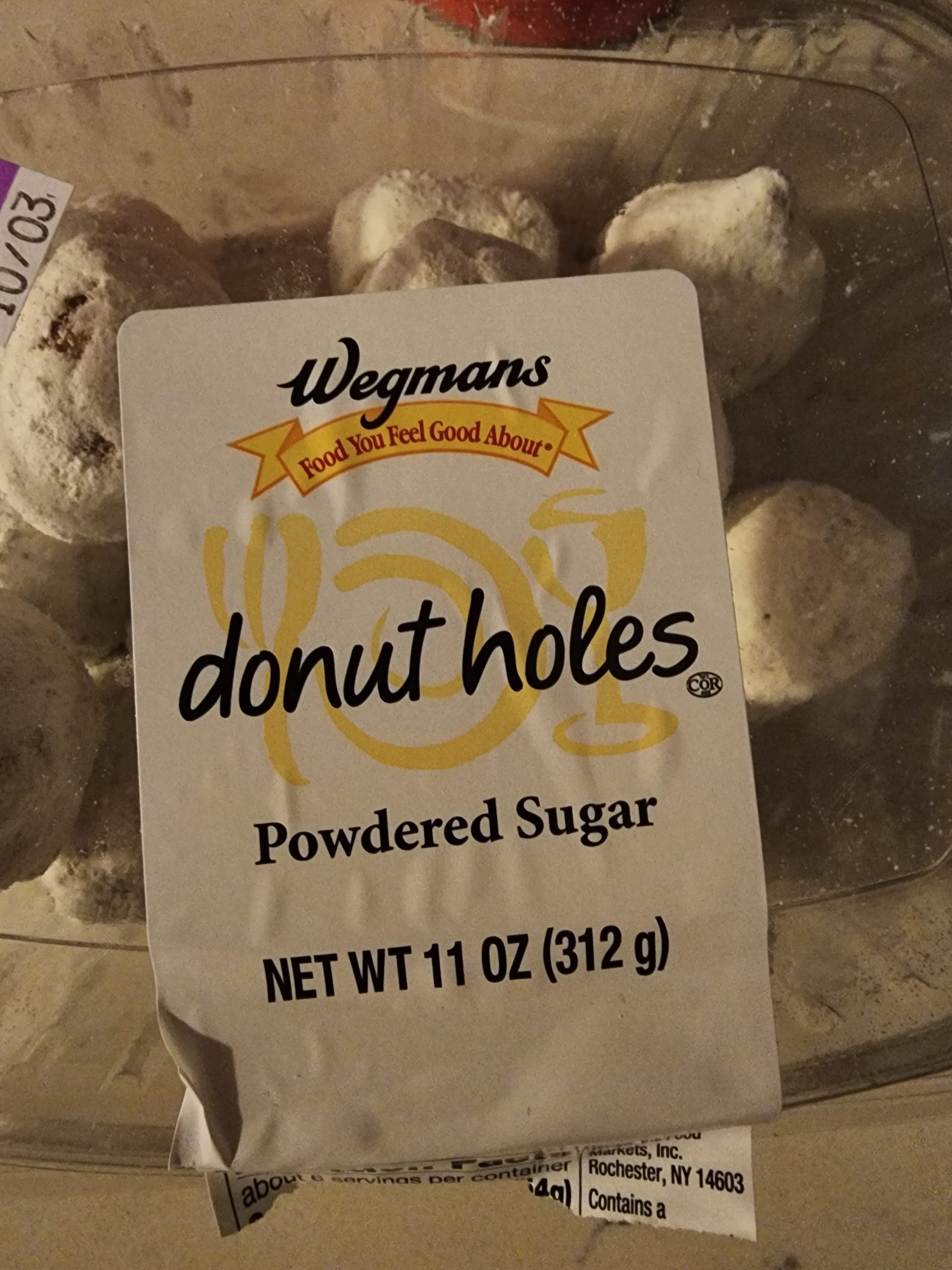 Wegmans Powdered Sugar Donuts